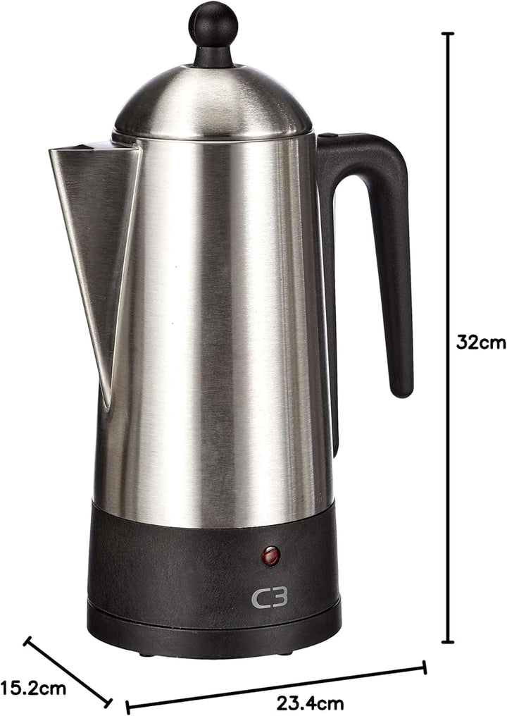 C3 30-32000 Percolator, oțel inoxidabil, argintiu