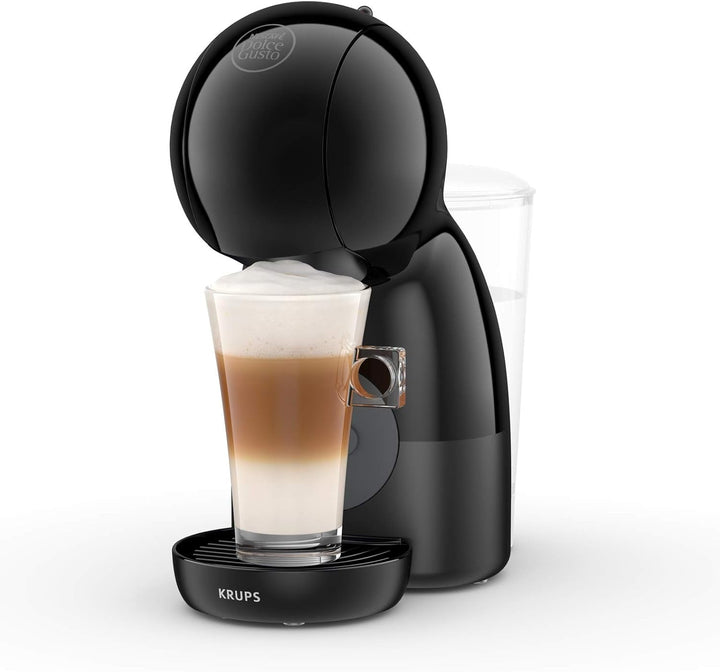 NESCAFÉ Dolce Gusto Piccolo XS by KRUPS, Aparat de cafea cu capsule, 15 bar, Rezervor de apă 0.8L, Mod de economisire a energiei, Se potrivește în orice bucătărie datorită amprentei reduse, Băuturi calde și reci, Antracit, KP1A3B