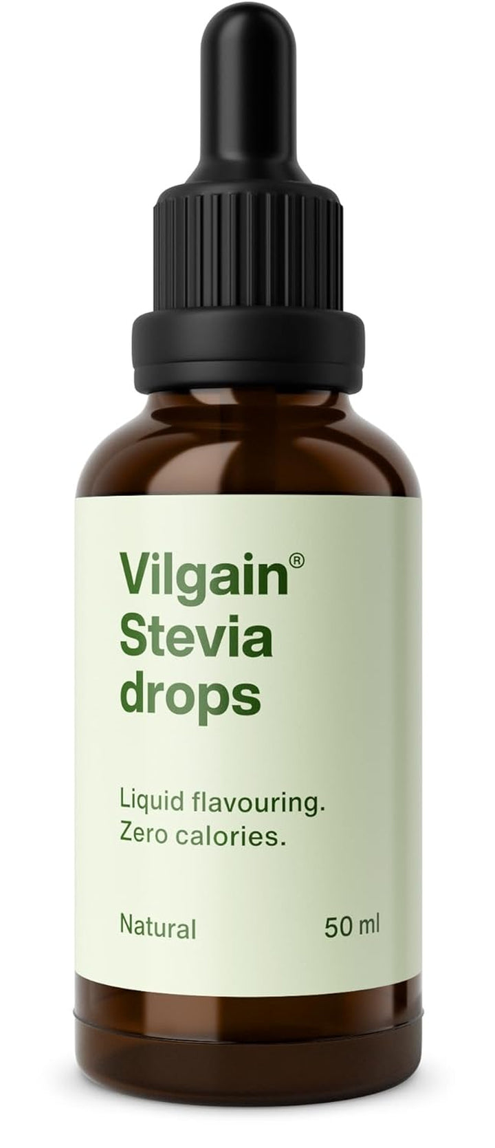 Vilgain Stevia Drops – Natürlicher Kalorienfreier Süßstoff, 5 Geschmacksrichtungen, Ideal Für Getränke, Backen & Diabetiker, Ohne Zucker, Hitzebeständig, Vegan & Ergiebig (50Ml, Vanille)