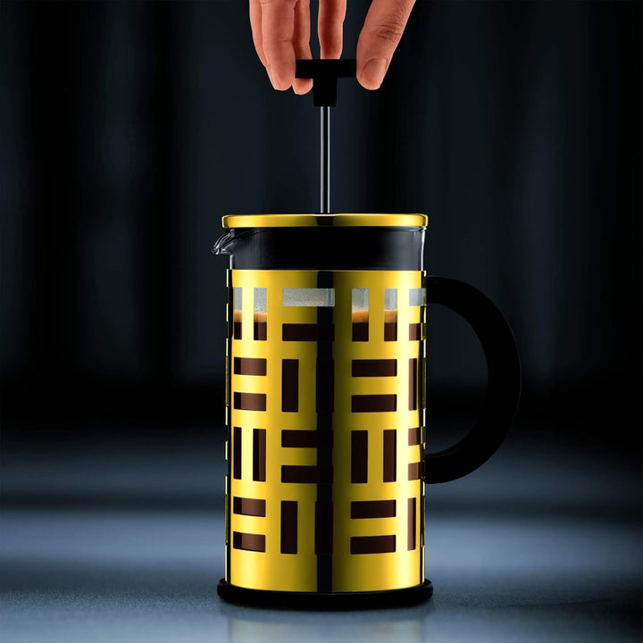 Bodum EILEEN Cafetieră (sistem French Press, filtru permanent din oțel inoxidabil, 1,0 litri) cupru, cupru