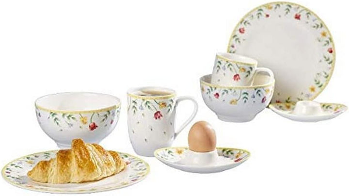 Villeroy & Boch – Spring Awakening Frühstücksset Für 2 Personen, 6 Teilig, Ostergeschirr Set Frühstück, Ostern, Kaffeeservice, Geschirr Frühling, Porzellan