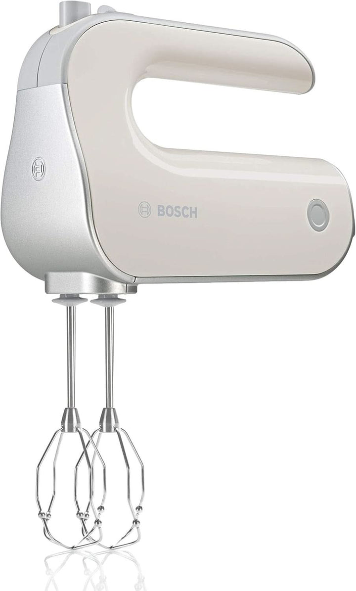 Bosch Handrührer Styline MFQ4835DE, 2X2 Rührbesen, 2 Edelstahl-Knethaken, Spülmaschinengeeignet, 575 W, Weiß