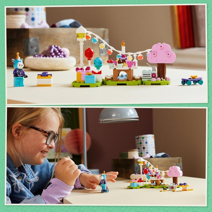 LEGO Animal Crossing Jimmy's Birthday Party, jucărie creativă pentru copii, set de animale cu personajul cal din jocul video, cadou pentru fete și băieți de la 6 ani 77046