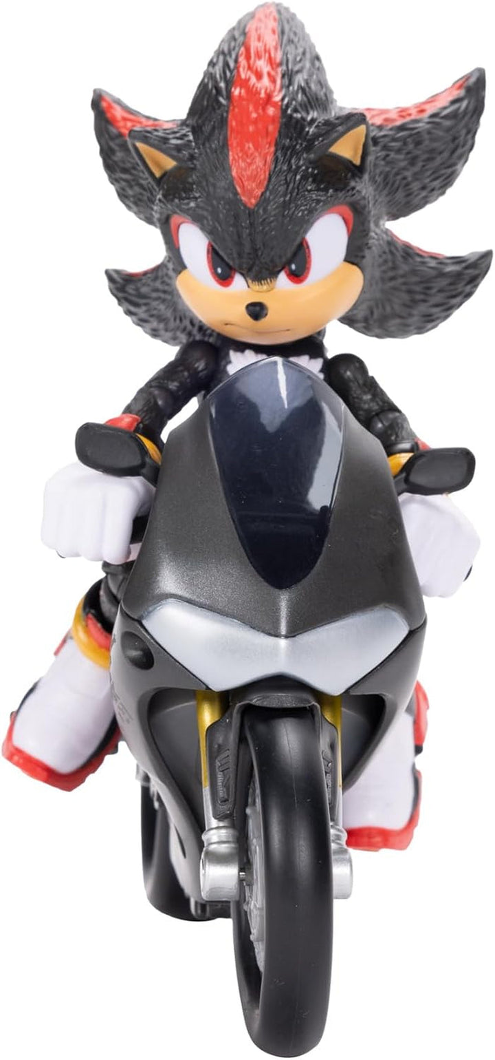 Sonic 3 The Movie Shadow Figure, 15 Cm, Movable, Inclusiv Shadow Mobile de la Jakks Pacific, Acoustic, Negru