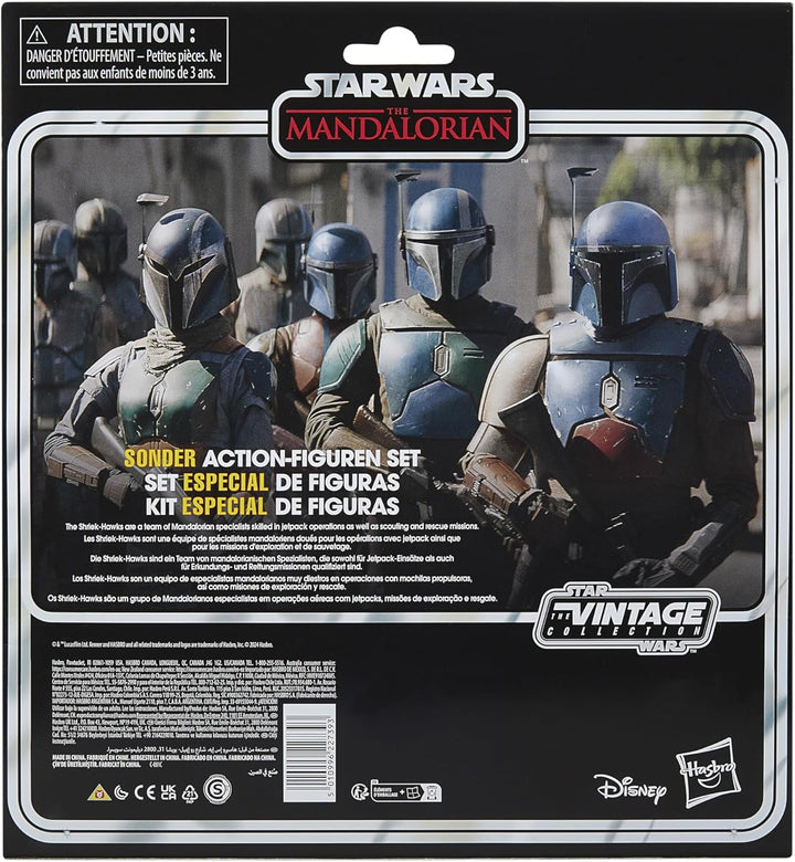 Star Wars Colecția Vintage Mandalorian Shriek-Hawk, 4-Pack Mandalorian, Scala 9.5 Cm