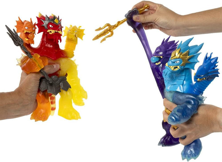 Heroes of Goo Jit Zu BANDAI CO42948 Figura de acțiune, cel mai puternic erou, regele Hydra are cu forțele sale de lavă furie în 25 cm, multicolor