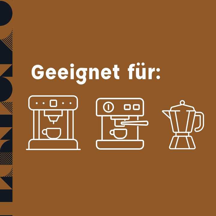 Mamis Caffè Gran Crema (1 Kg) - Ganze Espressobohnen - 100% Arabica-Bohnen - Fruchtiger, Schokoladiger, Leicht Süßer Geschmack - Mittlere Röstung Und Dicker Crema - Angebaut in Brasilien Und Kolumbien