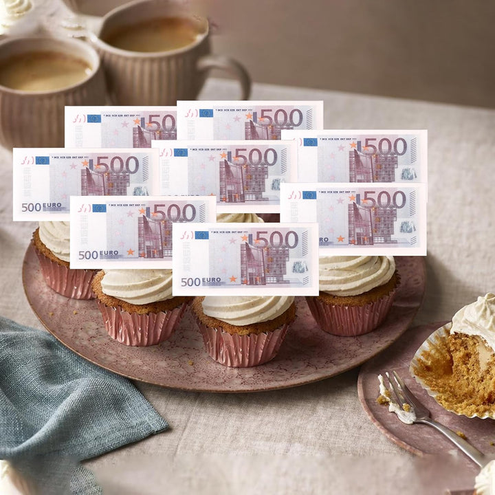 Set 5 decoratiuni comestibile din vafa de napolitana Decoratiuni din Pasta de Zahar nati