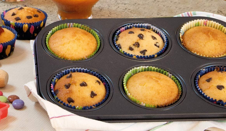 , Form 6 Muffins 18,5X27Cm, Schwarz