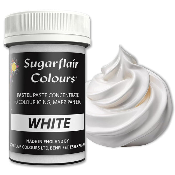 SUGARFLAIR Essen Färben PASTE Essbar - PASTEL WEISS