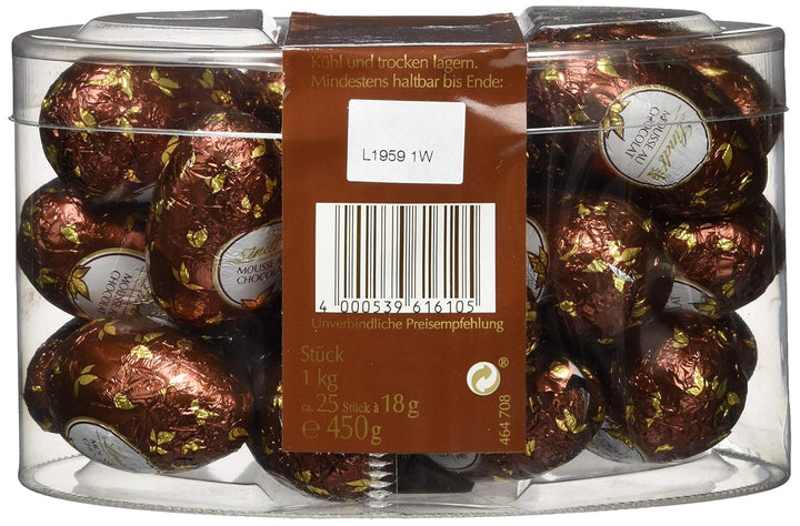 Lindt Schokolade Mousse Au Chocolate Eier | 450 G | Vollmilch Schokolade Gefüllt Mit Feinschmelzender Mousse Au Chocolat | Oster Schokolade | Schokoladengeschenk | Ostereier | Schokoeier