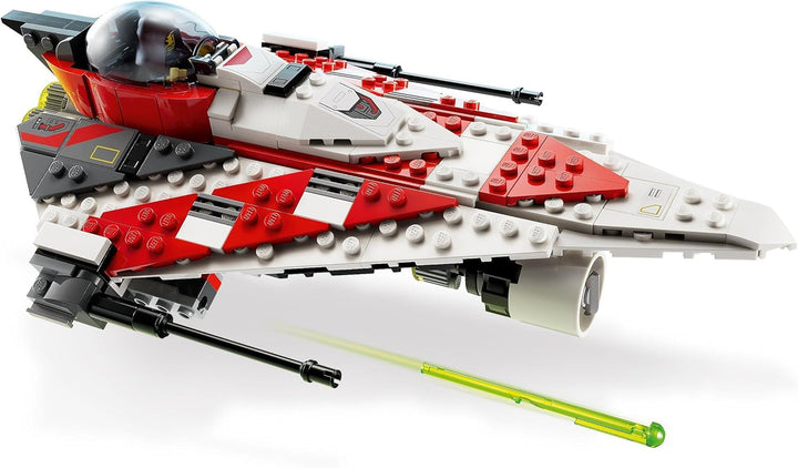 LEGO Star Wars Jedi Bob's Starfighter, jucărie de construit, cărămizi de jucărie pentru navă stelară, personaj popular, cadou de ziua de naștere pentru băieți, fete și toți fanii cu vârsta peste 8 ani 75388