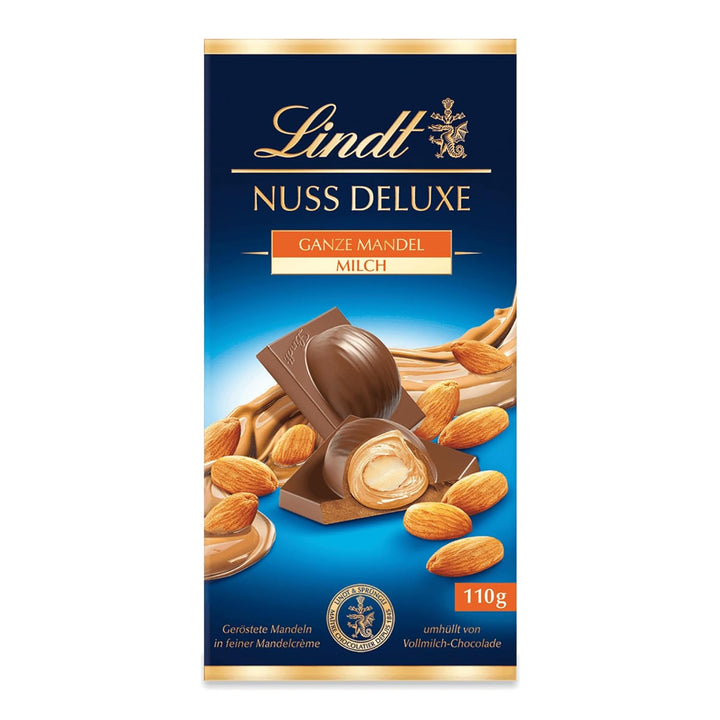 Lindt Schokolade NUSS DELUXE Kugeln Dunkle Haselnuss | 98G Beutel | Geröstete Haselnüsse in Feiner Nusscrème Umhüllt Von Dunkler, Feinschmelzender Schokolade | Pralinengeschenk | Schokoladengeschenk