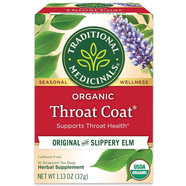 Tea, Organic Throat Coat, Supports Throat Health, 16 Tea Bags Tea USA Naty Shop Default Title