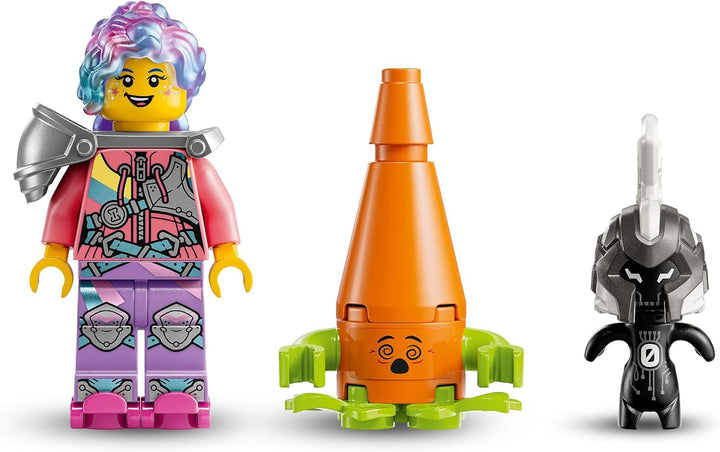 LEGO Dreamzzz Izzie and Bunchurro The Gaming Bunny, jucărie pentru copii 7+, set de joacă 2 în 1 cu Hero Minifigure și Cyberling pentru o experiență de joacă imaginativă 71490