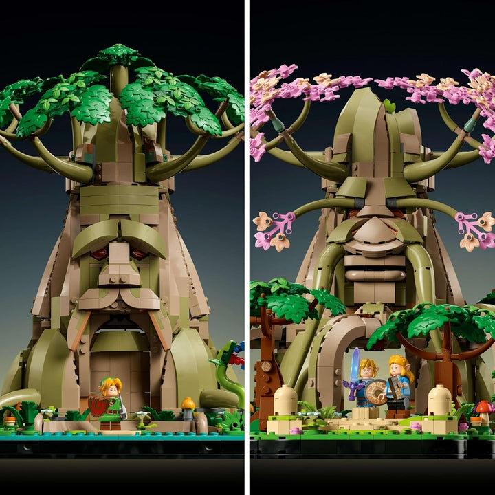 LEGO The Legend of Zelda Deku Tree 2-In-1 - piesă de colecție cu prințesa Zelda și 3 minifigurine Link - set de construcție pentru adulți și idee de cadou pentru fanii jocurilor video - 77092