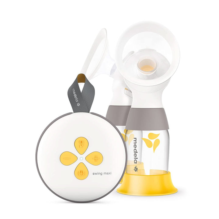 Medela Swing Maxi Elektrische Doppelpumpe – Über USB Aufladbar – Mehr Milch in Kürzerer Zeit – Mit Personalfit Flex Brusthauben Und Medela 2-Phasen-Expression-Technologie, 1 Stück (1Er Pack)