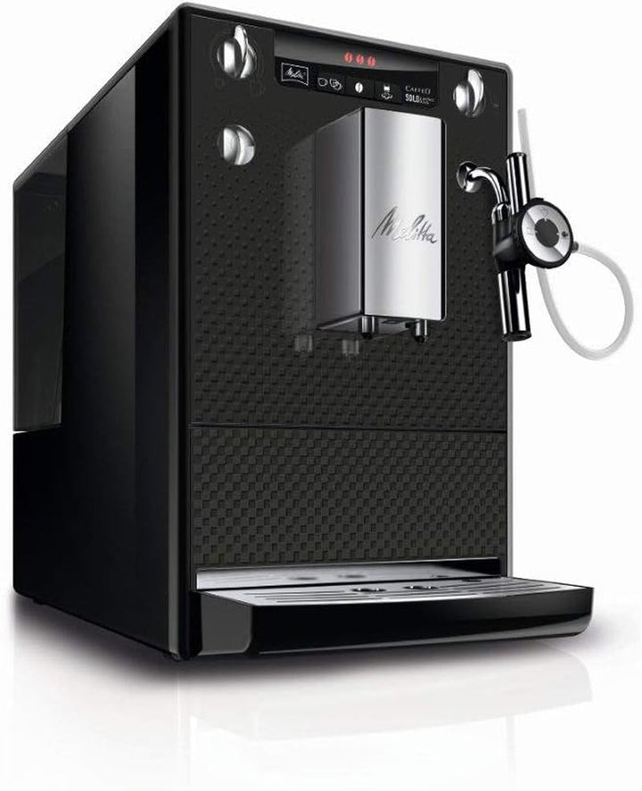 Melitta Solo & Perfect Milk - Mașină de cafea complet automată cu sistem de lapte, mașină de cappuccino pentru, de exemplu, cafea sau cappuccino, argintiu