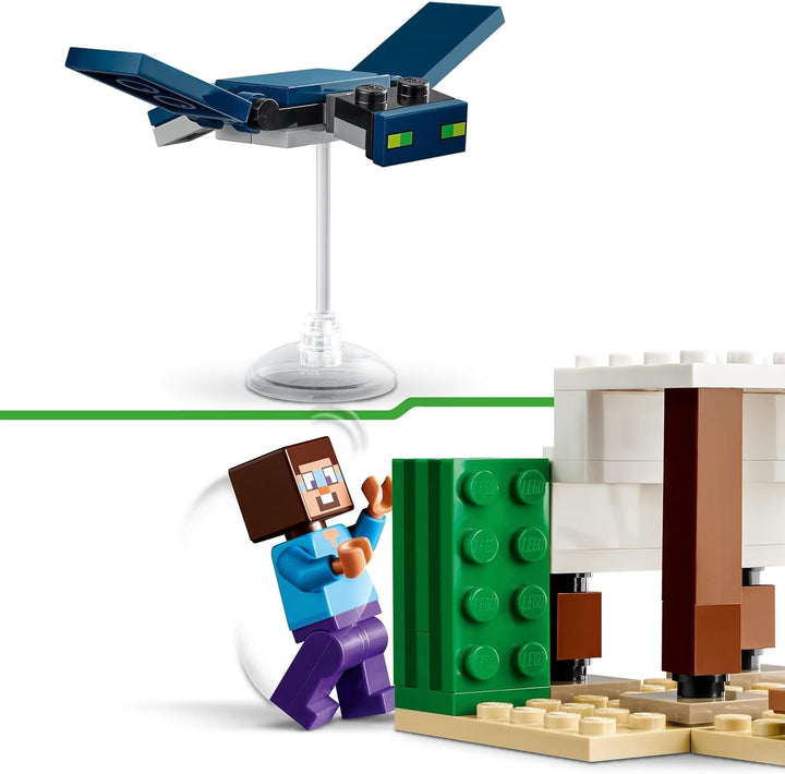 LEGO Minecraft Steve's Desert Expedition, set de joc video pentru băieți și fete, biom cu Steve, casă, figurine și jucărie Camel, cadou de gamer pentru copii de la 6 ani 21251