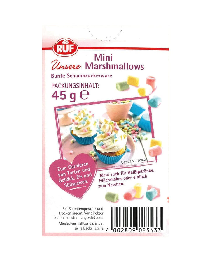 RUF Mini Marshmallows, culori pastelate, 45 grame