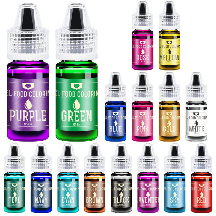Lebensmittelfarbe Gel - 150G Konzentrierte Gel Lebensmittel Farben Zum Backen, Kuchen Dekorieren, Kekse Und Macaron - Zuckerfrei Food Coloring Für Getränken, Osterei, DIY Seifen Und Basteln (Weiß)