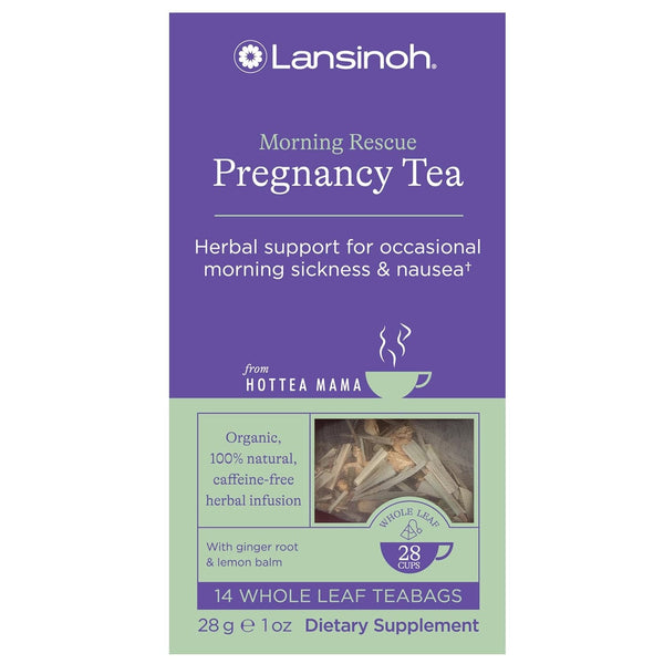 + Hottea Mama Morning Rescue, Pregnancy Morning Sickness Relief Tea, Lemon & Ginger, Caffeine-Free, Sugar-Free, Essentials for Pregnant Women, Includes 14 Tea Sachets Tea USA Naty Shop Morning Rescue