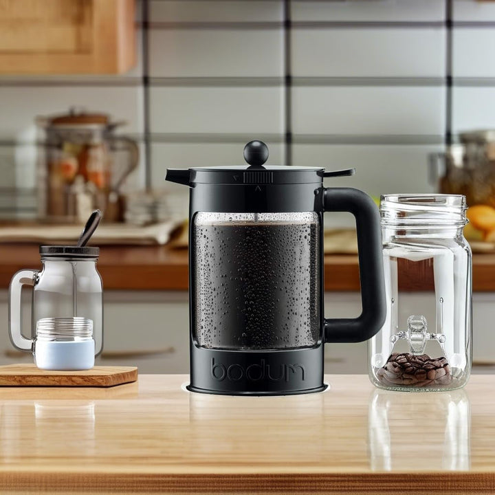Bodum K11683 - 01 filtru de cafea cu boabe Cafea înghețată Plastic negru 12,5 X 20 X 22,7 cm 1,5 L