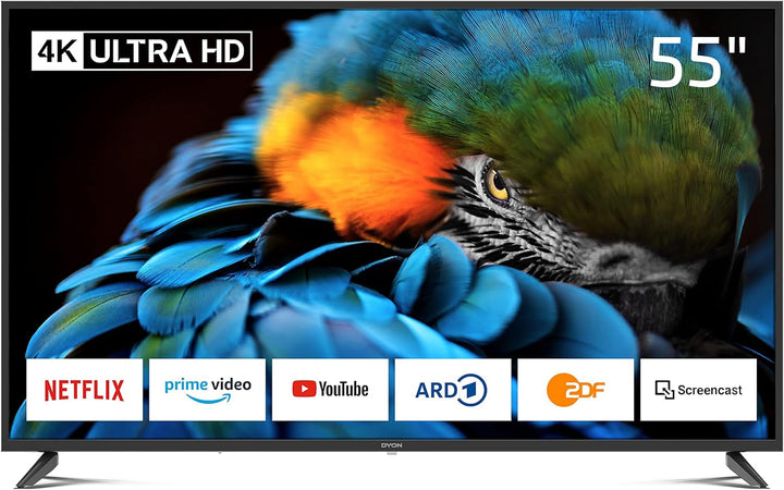 DYON Smart 43 VX 108 Cm (43 Zoll) Fernseher (Full-Hd Smart TV, HD Triple Tuner (DVB-C/-S2/-T2), App Store, Prime Video, Netflix, Youtube, DAZN, Disney+) [Mod. 2022], Schwarz