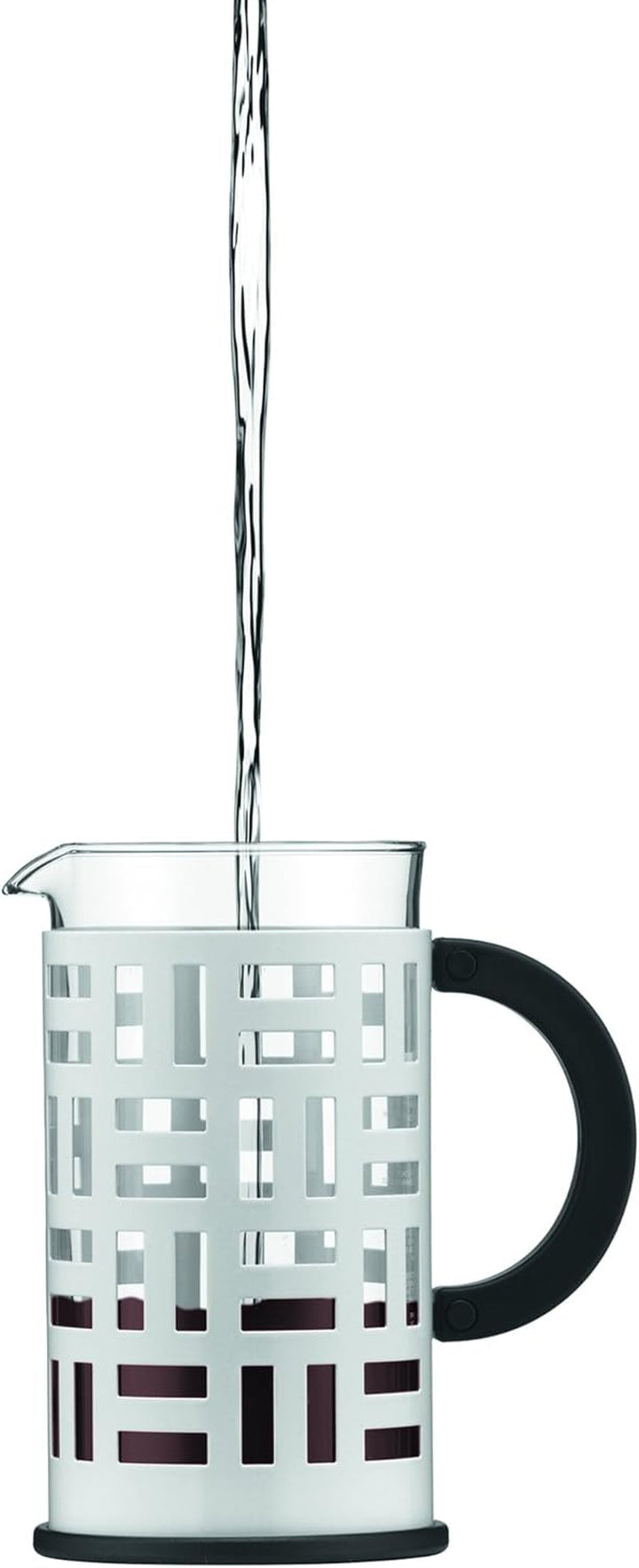 Bodum Cafetière Ã€ Piston, 1.0 L, Acier Laqué Cafetieră Eileen, 8 cești, 1.0 L, 963.9 G, negru, oțel inoxidabil, 1 litru