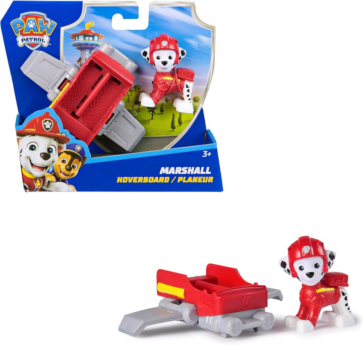 PAW PATROL, Chase Action Pup, figurină de joacă cu mini avion de salvare cu aripi pliabile, jucărie pentru copii începând cu vârsta de 3 ani