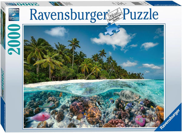 Ravensburger Puzzle 17441 O scufundare în Maldive - Puzzle de 2000 de piese pentru adulți și copii de 14 ani și peste