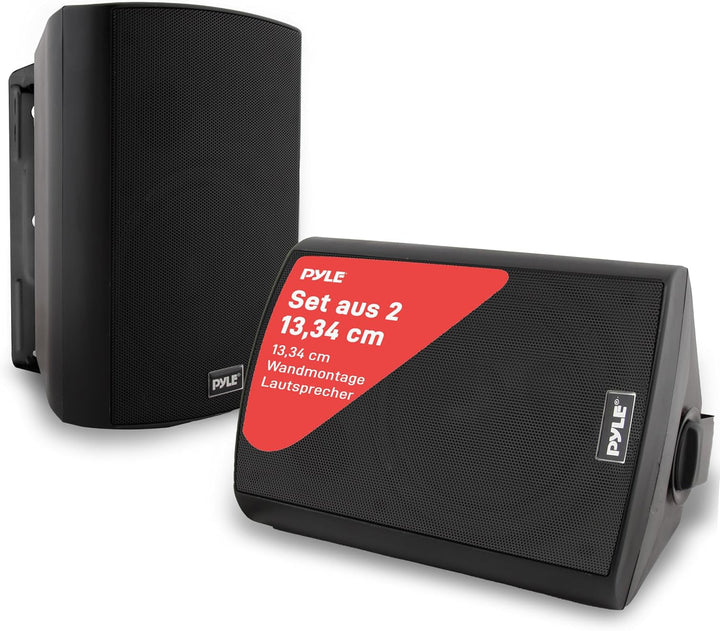 Pyle Bluetooth Speaker Boxes Outdoor & Indoor - Difuzor cu 2 căi pentru interior ca difuzor de perete sau cutie de exterior ca difuzor pentru piscină sau terasă cu sistem de muzică în aer liber, difuzor alb 240W
