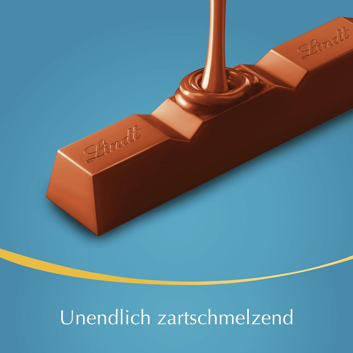 Lindt LINDOR Stick Caramel Salz | 100G | 4X 25G Schokoladenriegel | Vollmilchschokolade Mit Salz Und Karamell