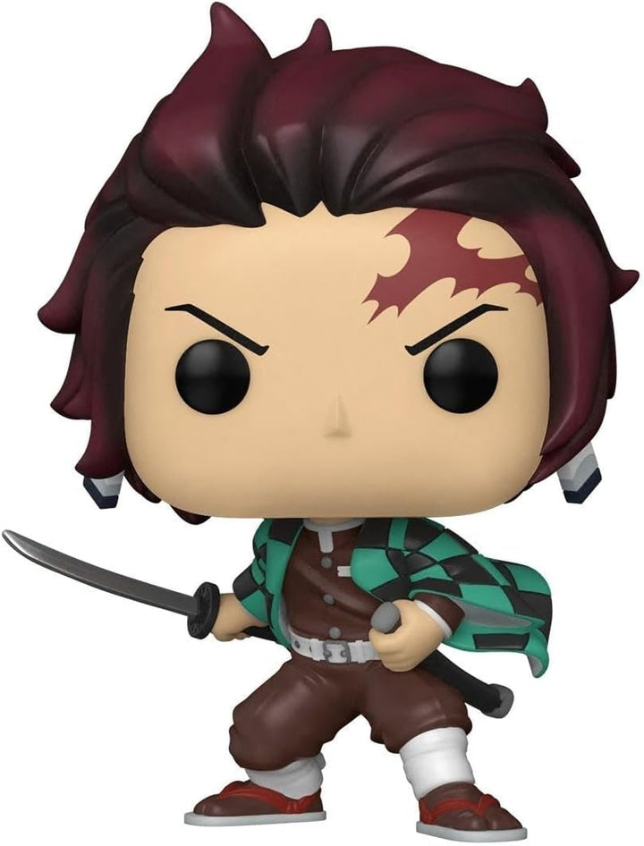 Funko Pop! Animation: Demon Slayer - Tanjiro Kamado - Figură de colecție din vinil - Idee de cadou - Marfă oficială - Jucării pentru copii și adulți - Fanii Anime - Figură model pentru colecționari