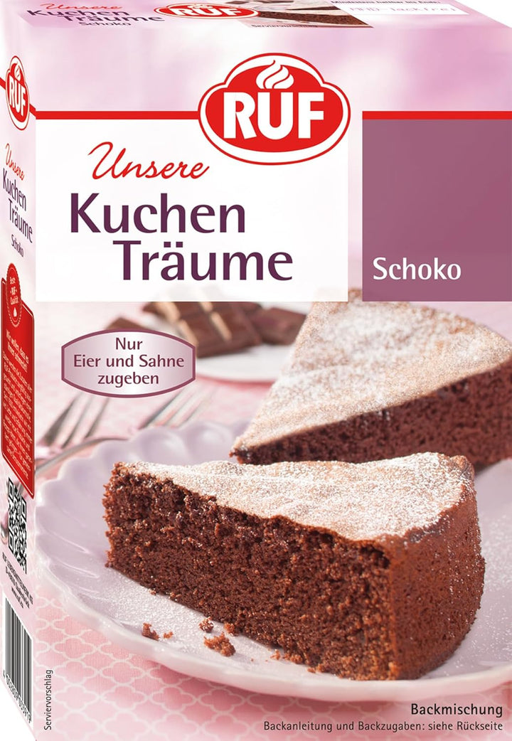 RUF Kuchen Träume Zitrone, Zitronenkuchen Traumhaft Einfach, Mit Puderzucker, Backmischung Für Einen Himmlisch Luftig Lockeren Kuchen