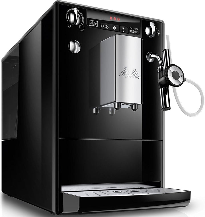 Melitta Solo & Perfect Milk - Mașină de cafea complet automată cu sistem de lapte, mașină de cappuccino pentru, de exemplu, cafea sau cappuccino, argintiu