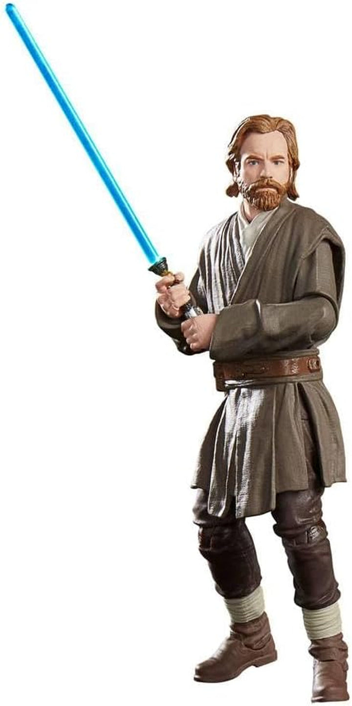 Star Wars Hasbro Star WarSeria neagră Obi-Wan Kenobi (Jabiim), 15 Cm Figura de acțiune mare Obi-Wan Kenobi, Multi, F7098