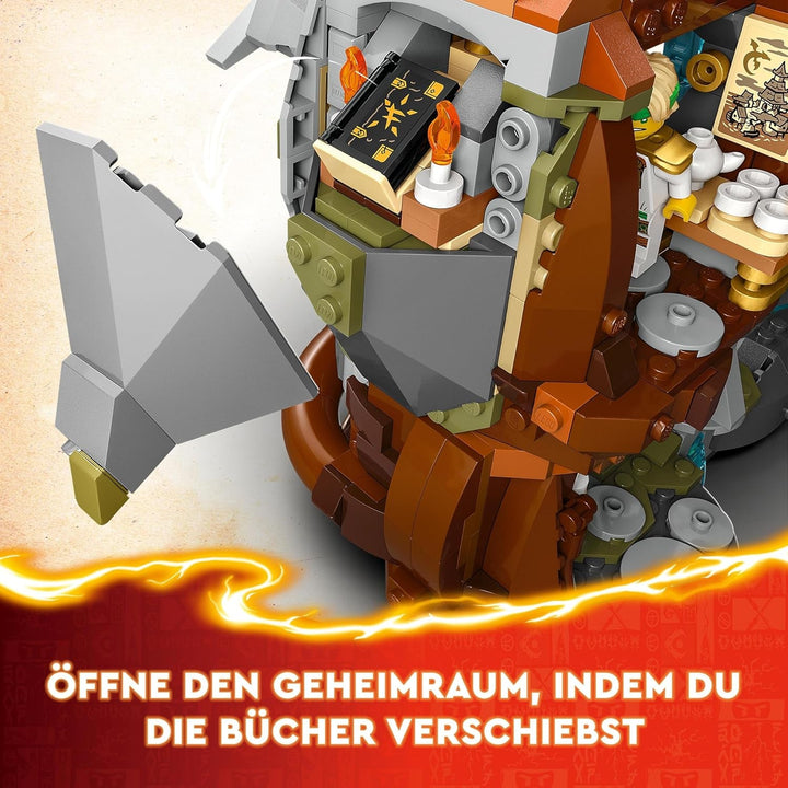 Jucărie LEGO NINJAGO Dragon Stone Temple Dragon cu 6 figuri Ninja, set mare de construit, jucat și expus, cadou de ziua de naștere pentru băieți și fete 13+ 71819