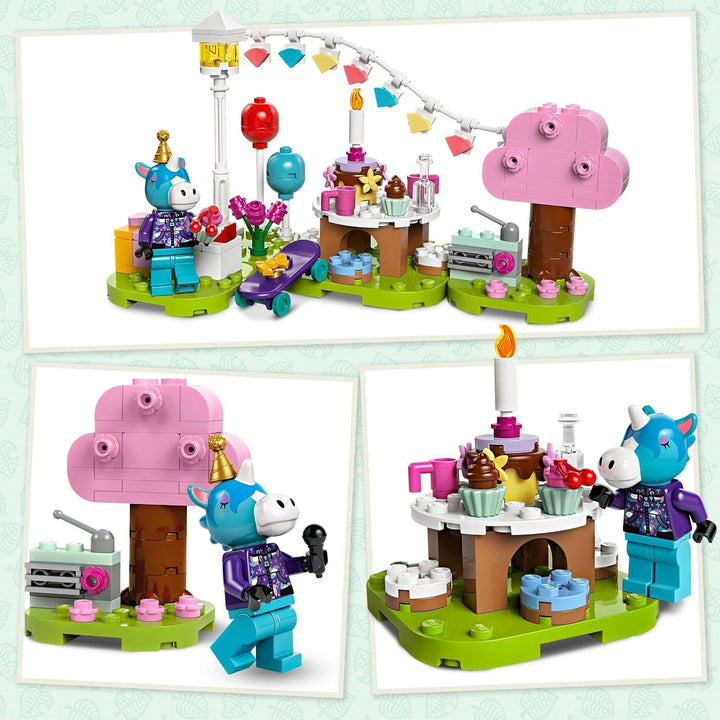 LEGO Animal Crossing Jimmy's Birthday Party, jucărie creativă pentru copii, set de animale cu personajul cal din jocul video, cadou pentru fete și băieți de la 6 ani 77046