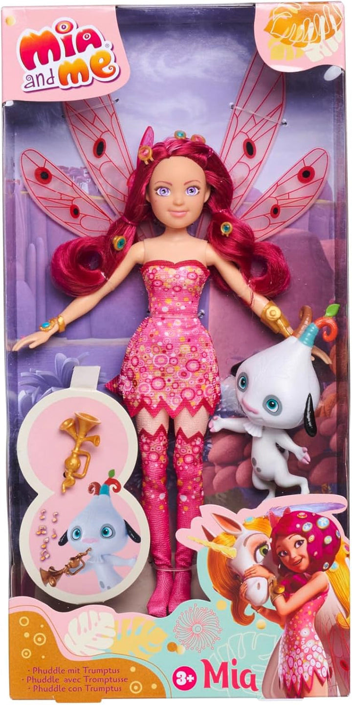 Simba 109480091 - Mia an Me Dressing Doll Mo, Elf cu aripi și picioare mobile, accesorii 6X și inel de prietenie, 24.5Cm, de la 3 ani [Exclusiv pe Amazon]