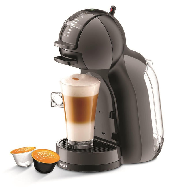Dolce Gusto Krups Nescafé Mini Me, Negru, Automată, Calitate profesională, Presiune 15 bar, Selecție largă de băuturi calde și reci, 0.8 L, 1500 W, Incl. 3 X Pachete diferite de cafea, KP1238CAS