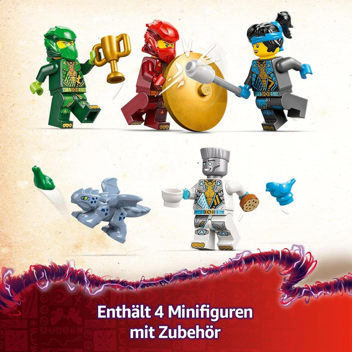 LEGO NINJAGO Spinjitzu Templul Ninja - Playset cu 4 minifigurine și 1 figurină dragon - Set de construcție - Cadou de Crăciun sau aniversare pentru băieți și fete de la 4 ani 71831