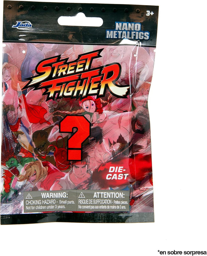 Jada Toys Street Fighter Figure (1X Mystery Figure in Blind Pack) - Detailed Nano Collectible Figure (4 Cm), 1 of 13 Metal Street Fighter Figures For Fans And Collectors Aged 3+, Wave 1