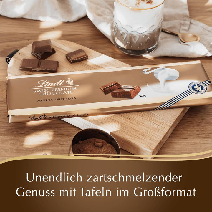 Lindt Schokolade Weiße Mandel | 300 G Tafel | Weiße Schokolade Mit Ganzen Gerösteten Mandeln Und Mandel-Krokant | Schokoladentafel | Schokoladengeschenk