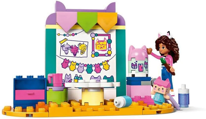 LEGO 4+ Gabby's Dollhouse Craft Fun With Baby Box, set de joacă pentru jocuri de rol, set creativ de artă și artizanat pentru fete și băieți de la 4 ani, model de jucărie House 10795