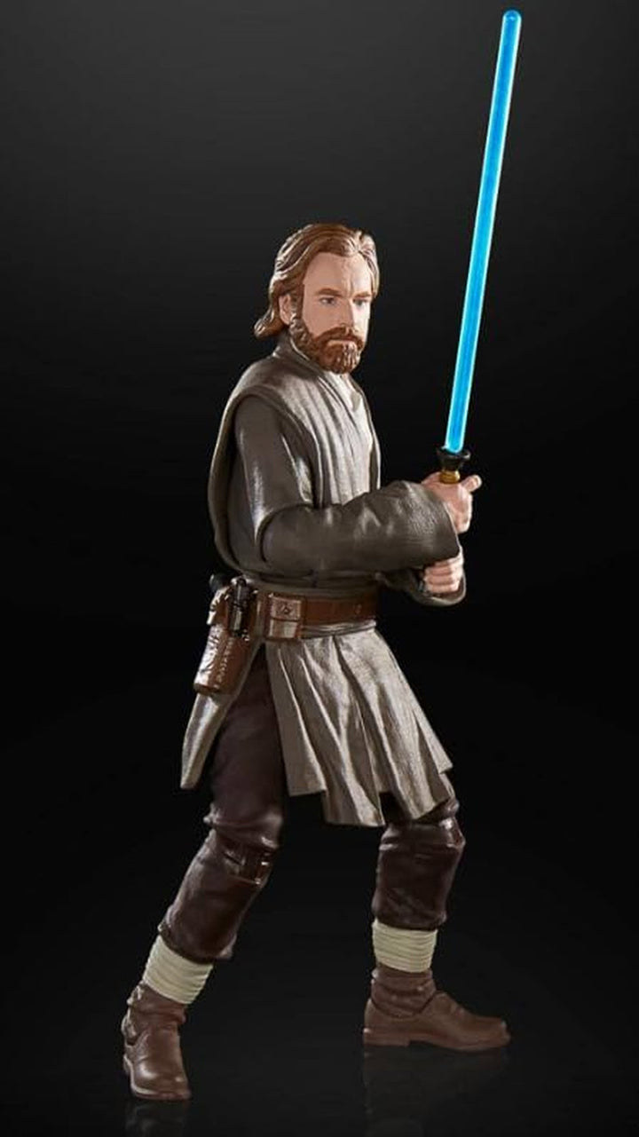Star Wars Hasbro Star WarSeria neagră Obi-Wan Kenobi (Jabiim), 15 Cm Figura de acțiune mare Obi-Wan Kenobi, Multi, F7098