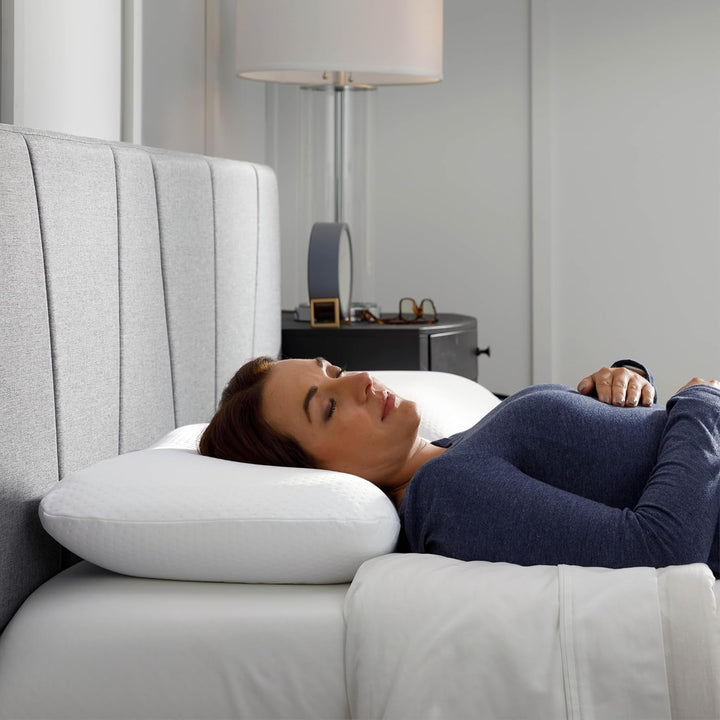 TEMPUR-PEDIC Pernă Symphony Fabricată din spumă cu memorie, Luxuriantă, Moale, Standard, Albă