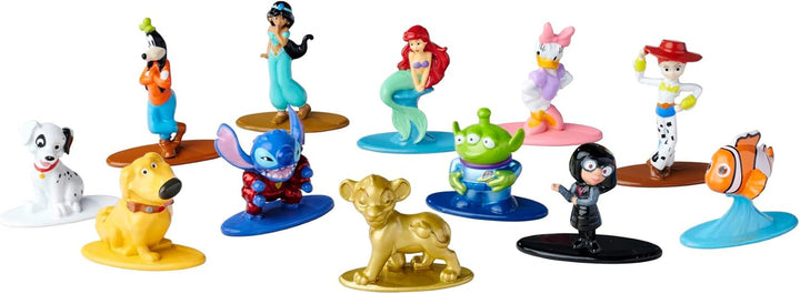 Jada Toys Disney Figure (1X Mystery Figure in Blind Pack) - 1 Surprise Collectible Figure From 12 Disney Figures, Nano Metal Figure (4Cm) For Kids & Fans Ages 3+, Series 2, Black