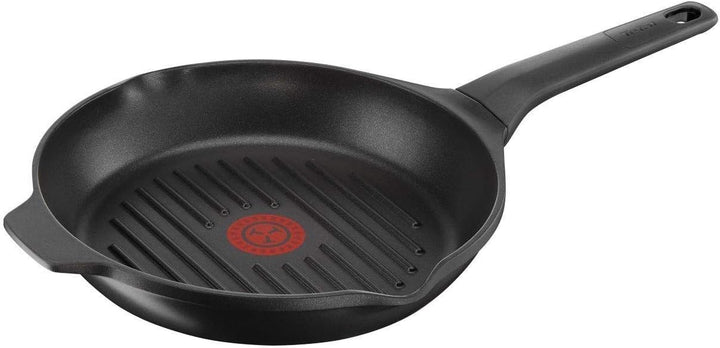 Tefal Robusto Aluguss Bratpfanne 28 Cm, Pfanne Induktion Mit Antihaftversiegelung, Thermo-Signal Bei Idealer Brattemperatur, Einfache Reinigung, Spülmaschinenfest, Für Alle Herdarten Geeignet E24906