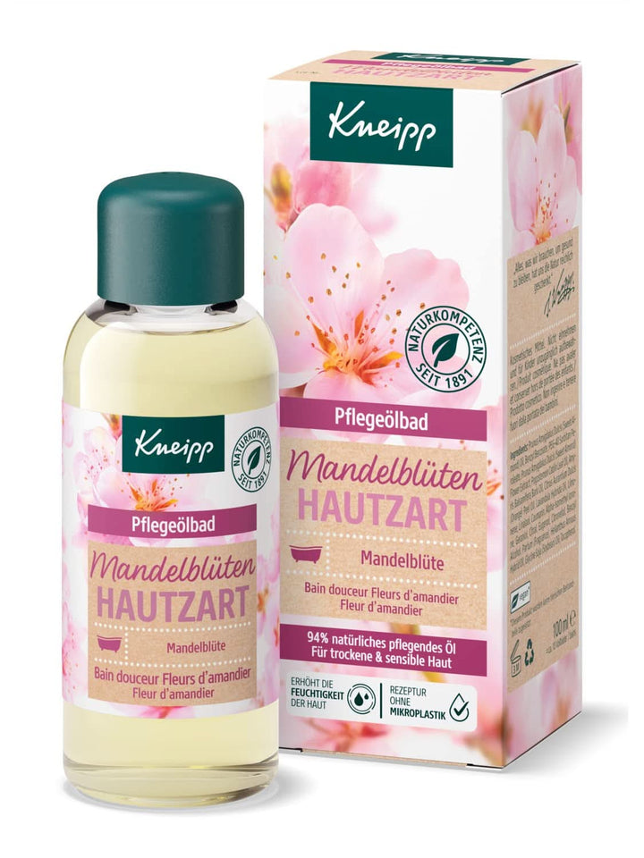 Kneipp, ulei de baie, cu 94% ulei pur de migdale, pentru piele uscată și sensibilă - 100 ml